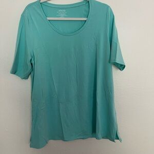 Chico’s the ultimate tee light blue
